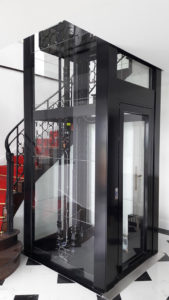 Vivalift, indoor black shaft enclosure