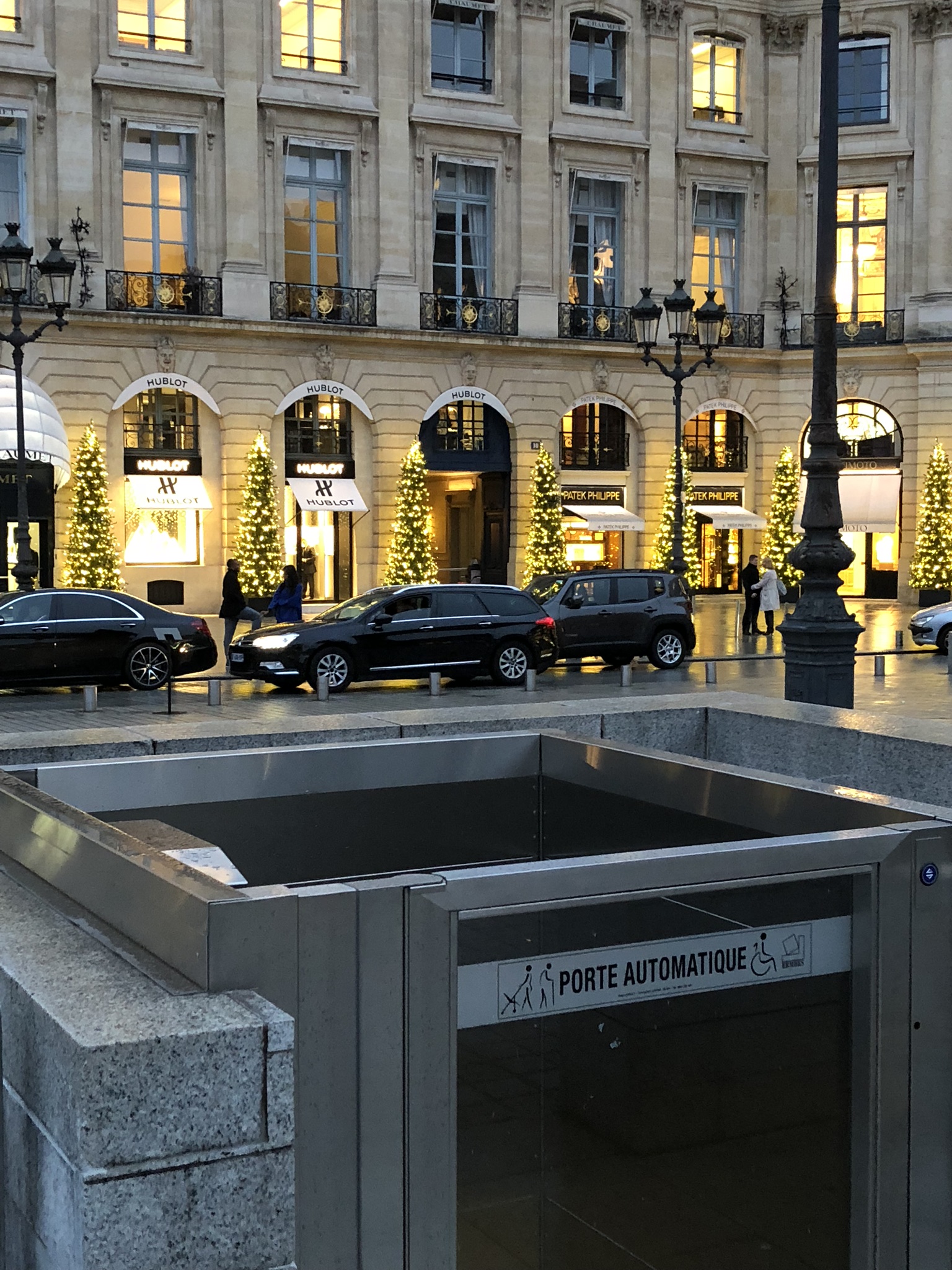 Chanel and Mauboussin Shops in Place Vendome Square in Paris